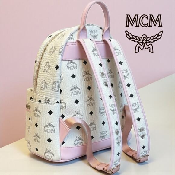 MCM Visetos PUNK RABBIT Stark Backpack EXCELLENT & HTF! 🩷 🐰 - Picture 5 of 9